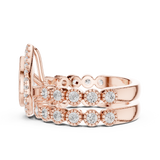 Ladies Ring DDLR-296@7 - Rose Gold - Image