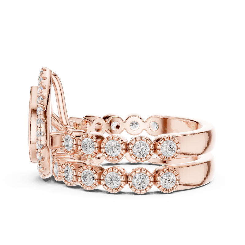 Ladies Ring DDLR-296@7 - Rose Gold - Image