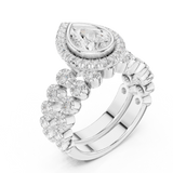 Ladies Ring DDLR-296@7 - White Gold - Image
