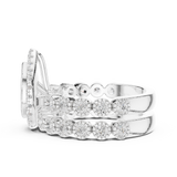 Ladies Ring DDLR-296@7 - White Gold - Image