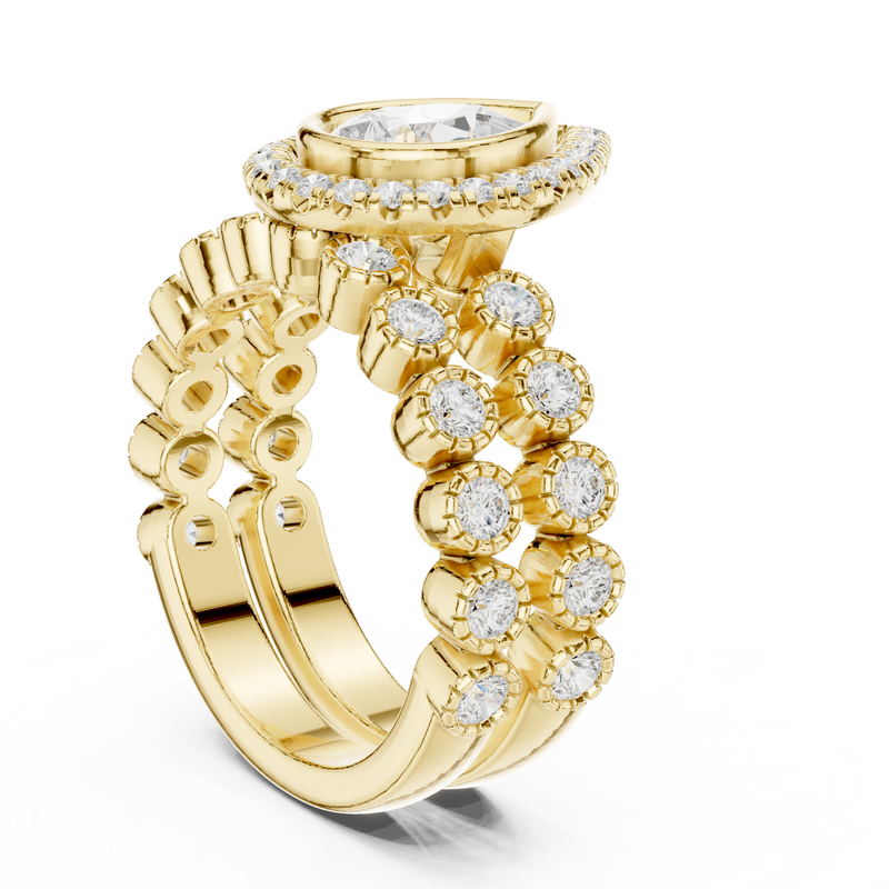 Ladies Ring DDLR-296@7 - Yellow Gold - Image
