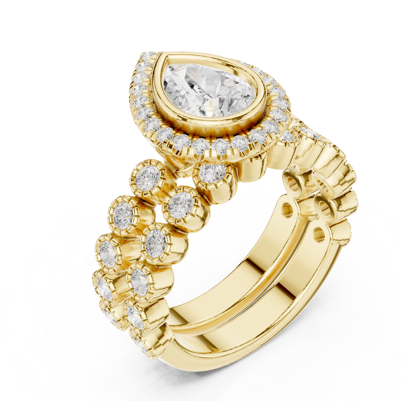 Ladies Ring DDLR-296@7 - Yellow Gold - Image
