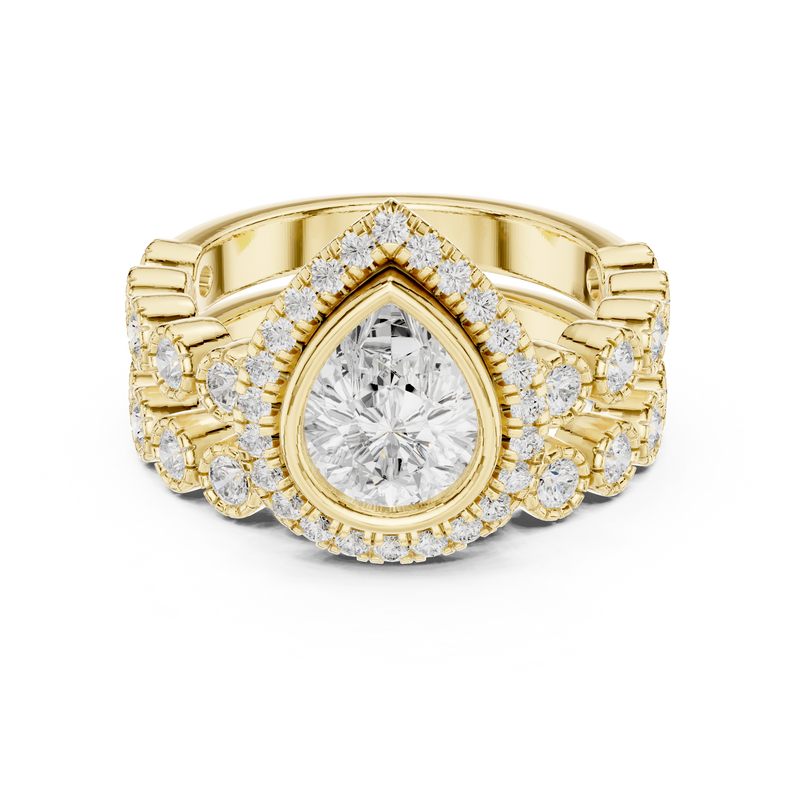Ladies Ring DDLR-296@7 - Yellow Gold - Image