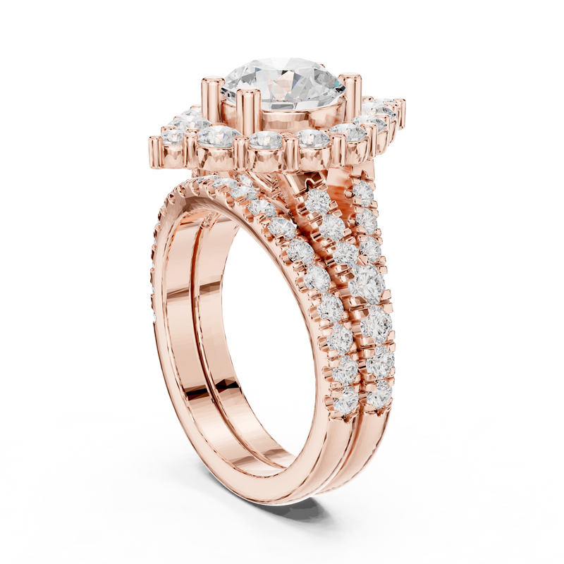 Ladies Ring DDLR-297@7 - Rose Gold - Image