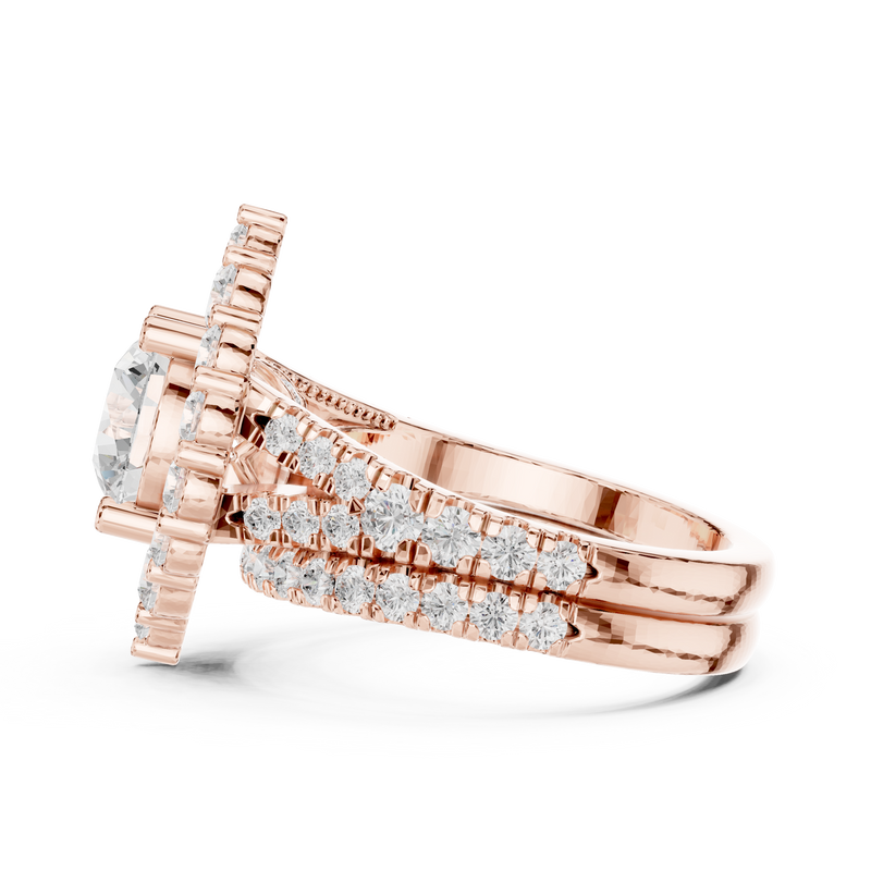 Ladies Ring DDLR-297@7 - Rose Gold - Image