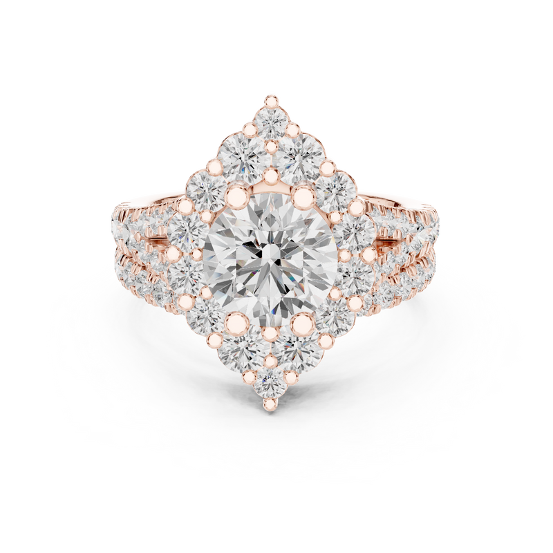 Ladies Ring DDLR-297@7 - Rose Gold - Image