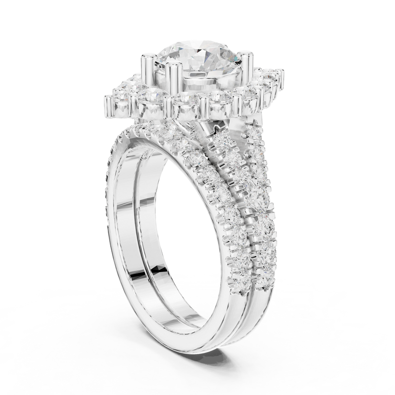 Ladies Ring DDLR-297@7 - White Gold - Image