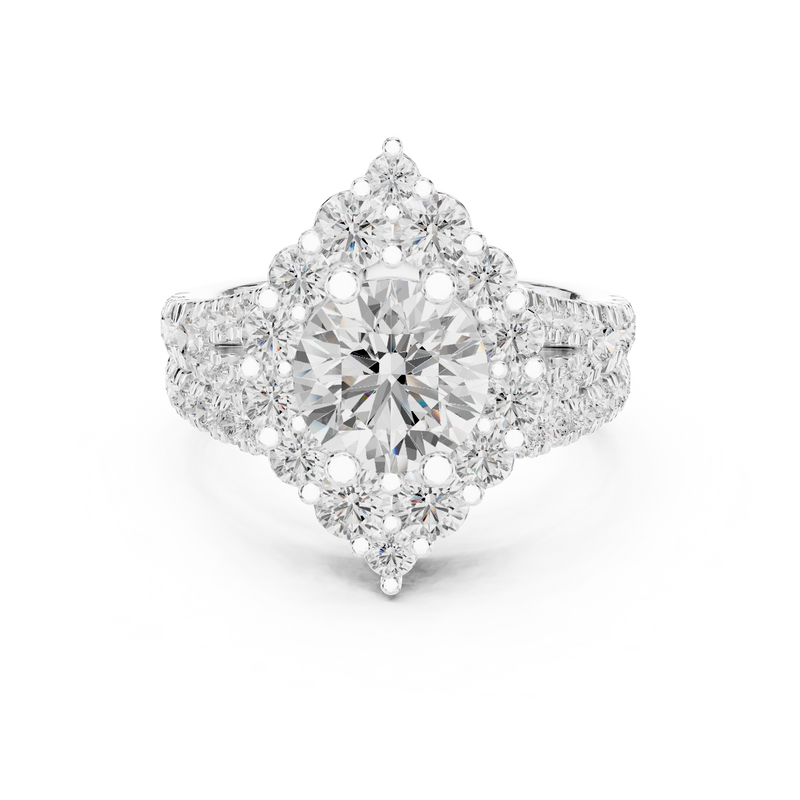 Ladies Ring DDLR-297@7 - White Gold - Image