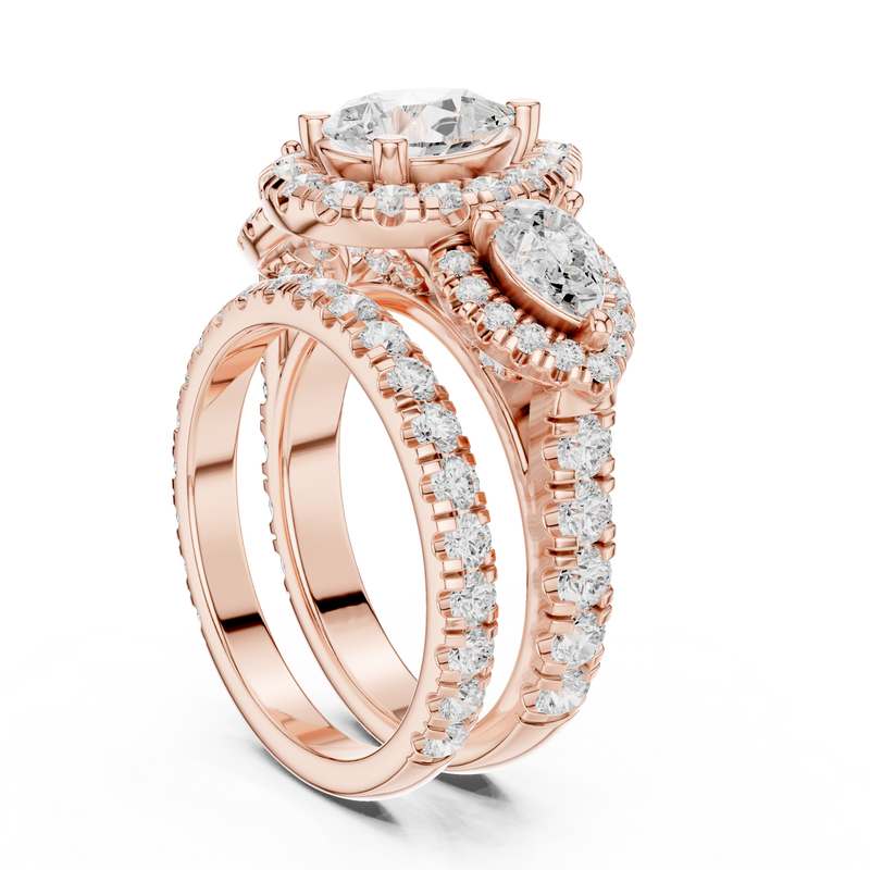 Ladies Ring DDLR-298@7 - Rose Gold - Image
