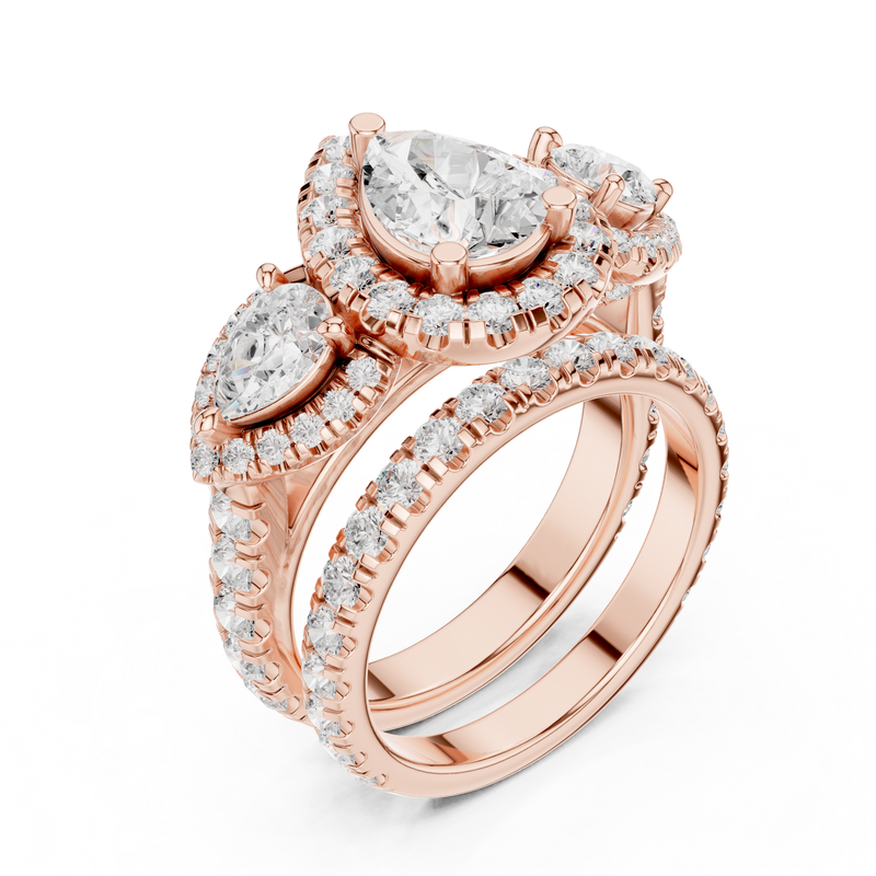 Ladies Ring DDLR-298@7 - Rose Gold - Image