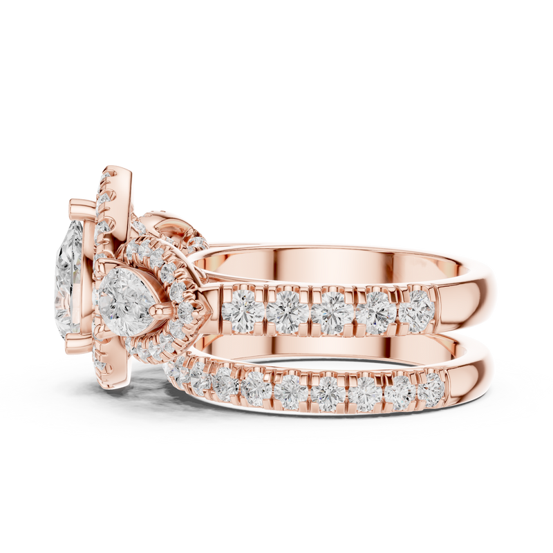 Ladies Ring DDLR-298@7 - Rose Gold - Image