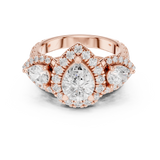 Ladies Ring DDLR-298@7 - Rose Gold - Image