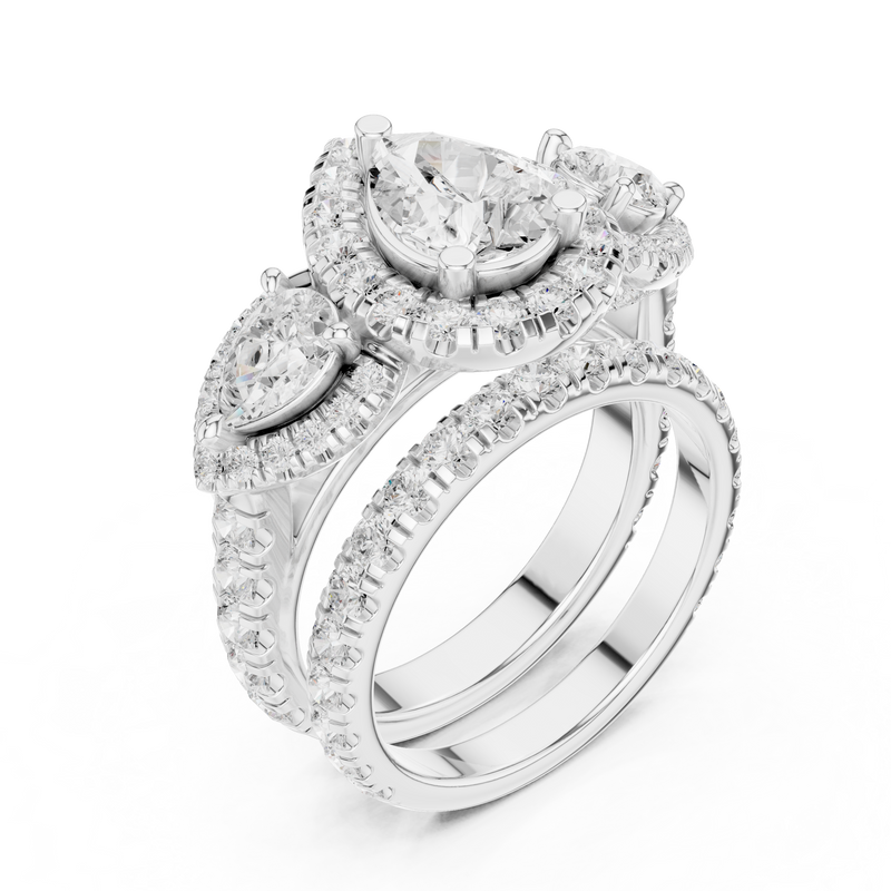 Ladies Ring DDLR-298@7 - White Gold - Image