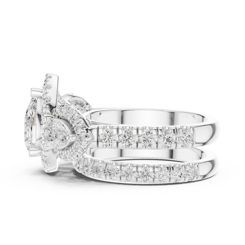 Ladies Ring DDLR-298@7 - White Gold - Image
