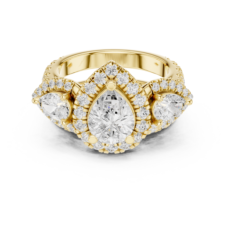 Ladies Ring DDLR-298@7 - Yellow Gold - Image