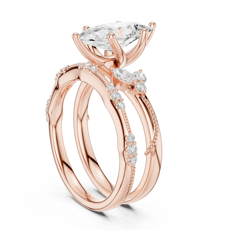 Ladies Ring DDLR-299@7 - Rose Gold - Image