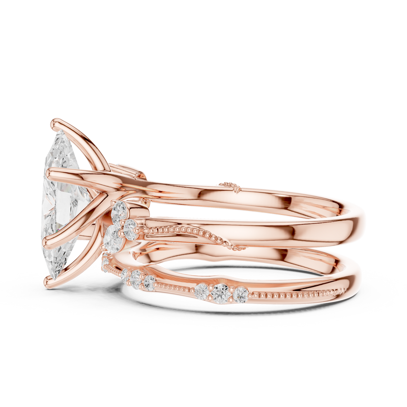 Ladies Ring DDLR-299@7 - Rose Gold - Image