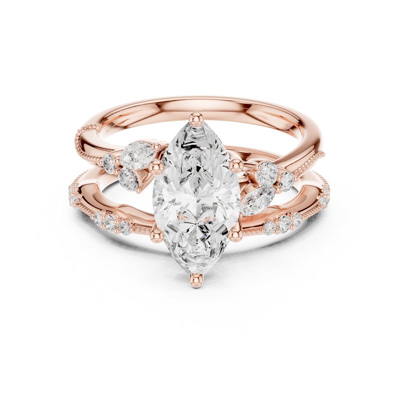 Ladies Ring DDLR-299@7 - Rose Gold - Image