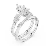 Ladies Ring DDLR-299@7 - White Gold - Image