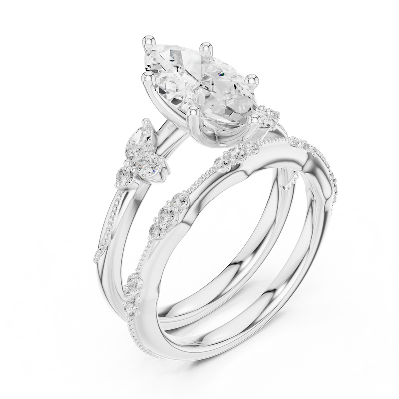 Ladies Ring DDLR-299@7 - White Gold - Image