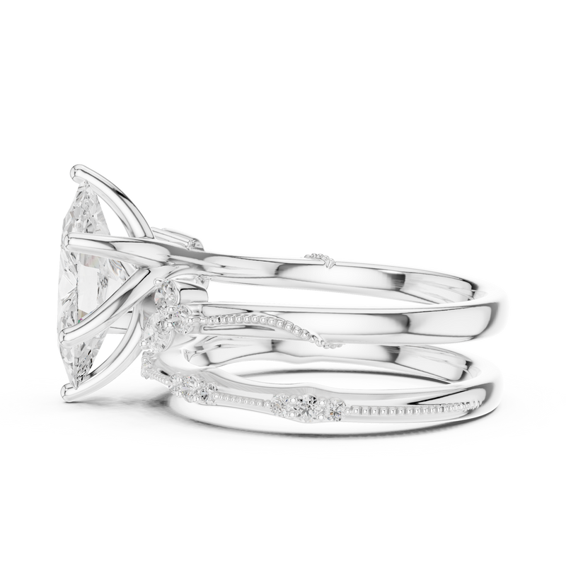Ladies Ring DDLR-299@7 - White Gold - Image