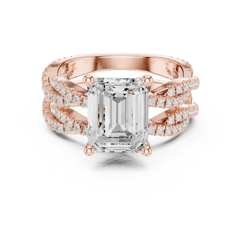 Ladies Ring DDLR-300@7 - Rose Gold - Image
