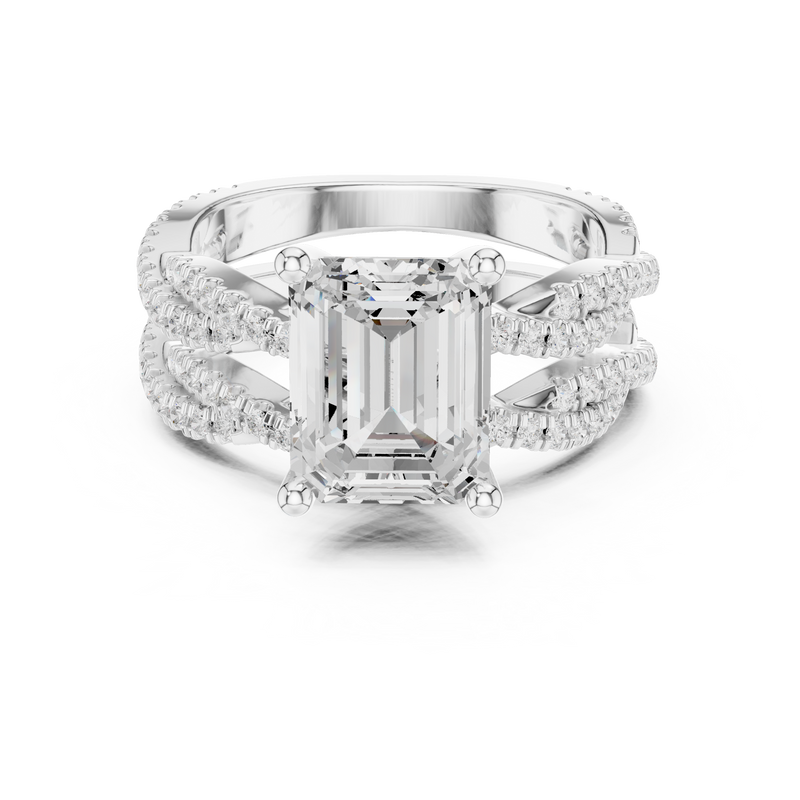Ladies Ring DDLR-300@7 - White Gold - Image