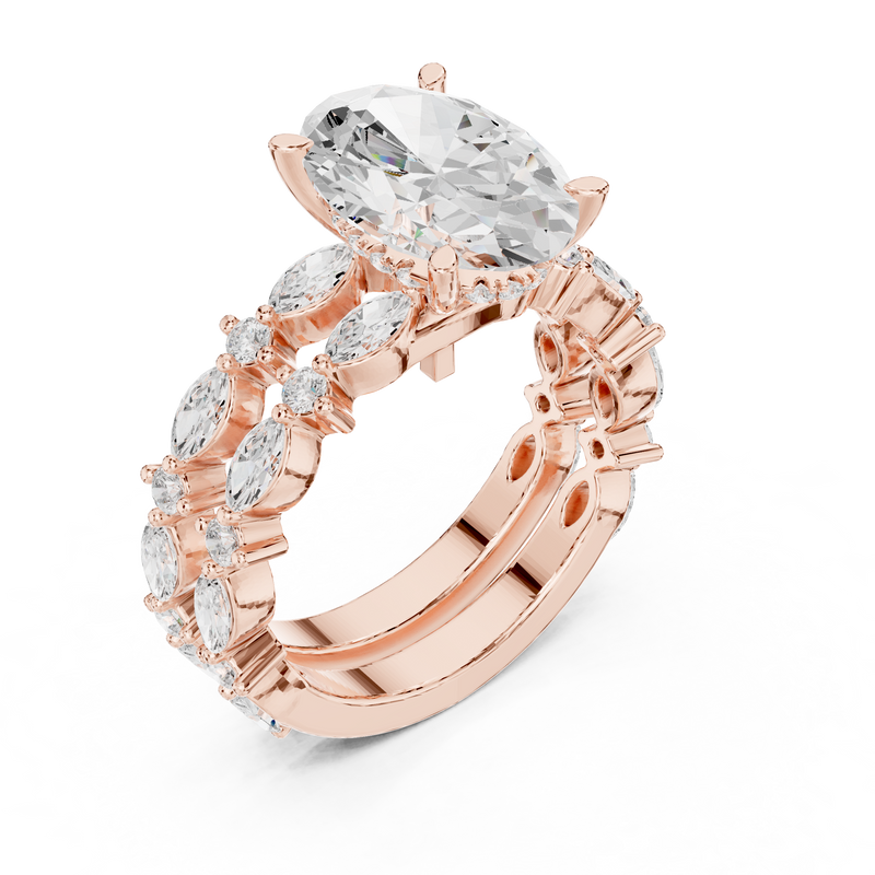 Ladies Ring DDLR-301@7 - Rose Gold - Image