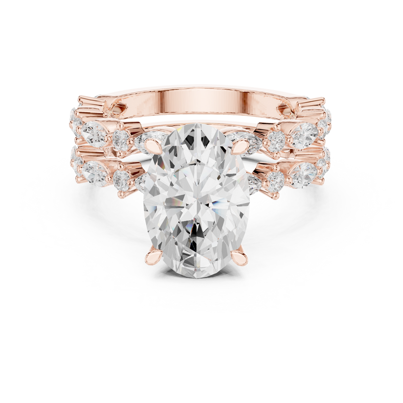 Ladies Ring DDLR-301@7 - Rose Gold - Image