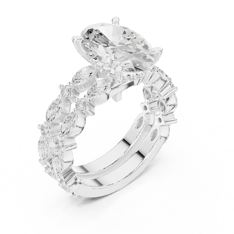 Ladies Ring DDLR-301@7 - White Gold - Image