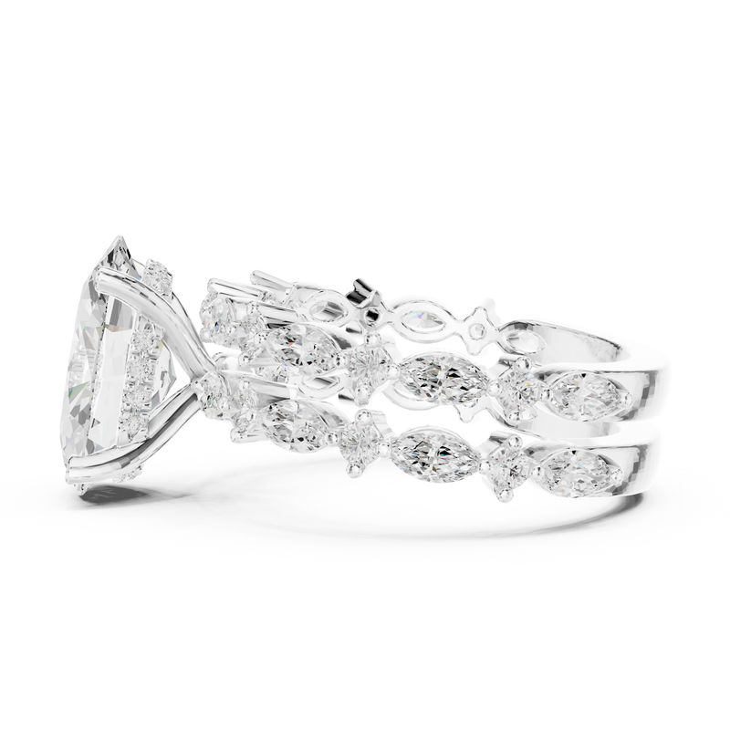 Ladies Ring DDLR-301@7 - White Gold - Image