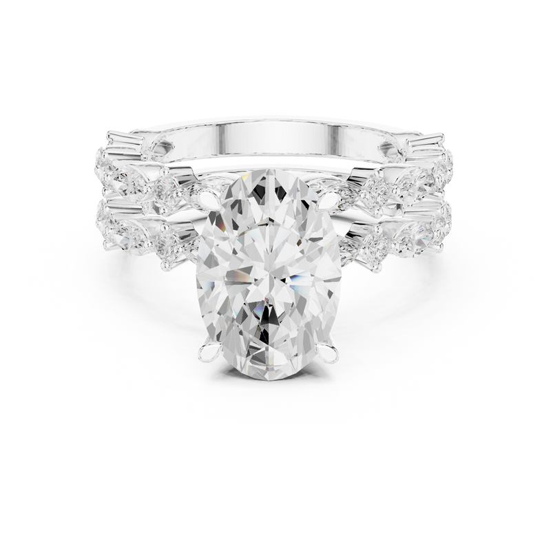 Ladies Ring DDLR-301@7 - White Gold - Image
