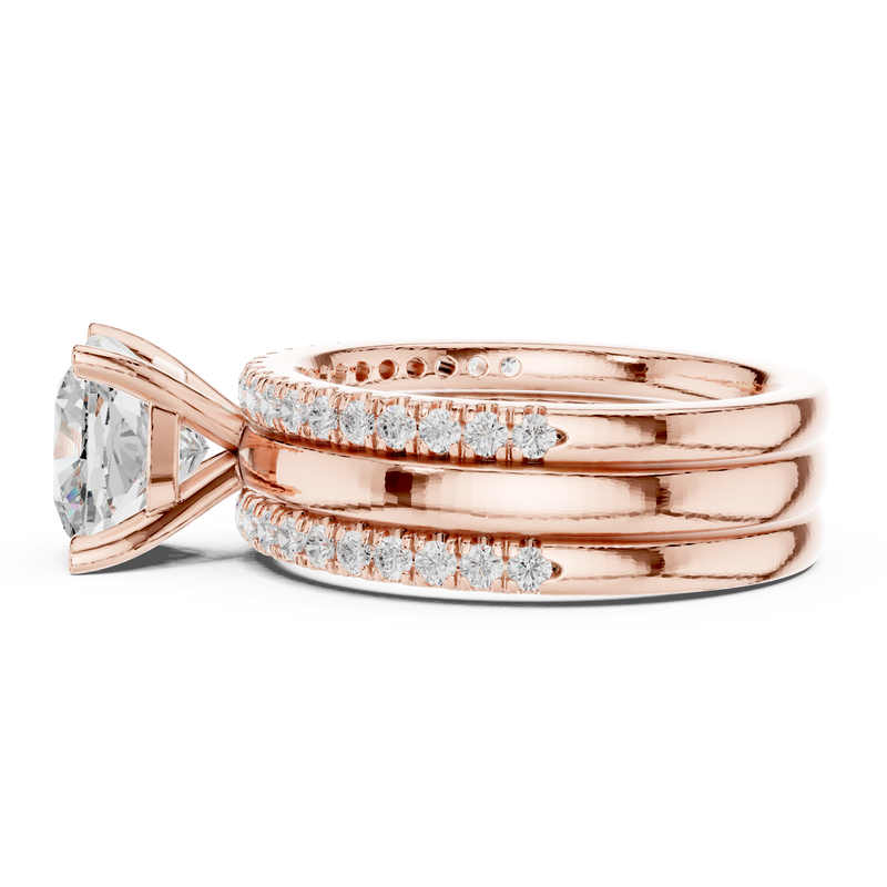 Ladies Ring DDLR-302@7 - Rose Gold - Image