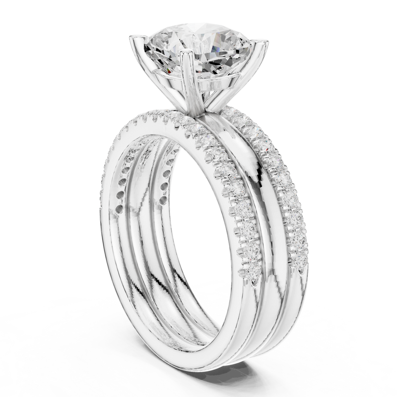 Ladies Ring DDLR-302 - White Gold - Image