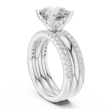 Ladies Ring DDLR-302@7 - White Gold - Image