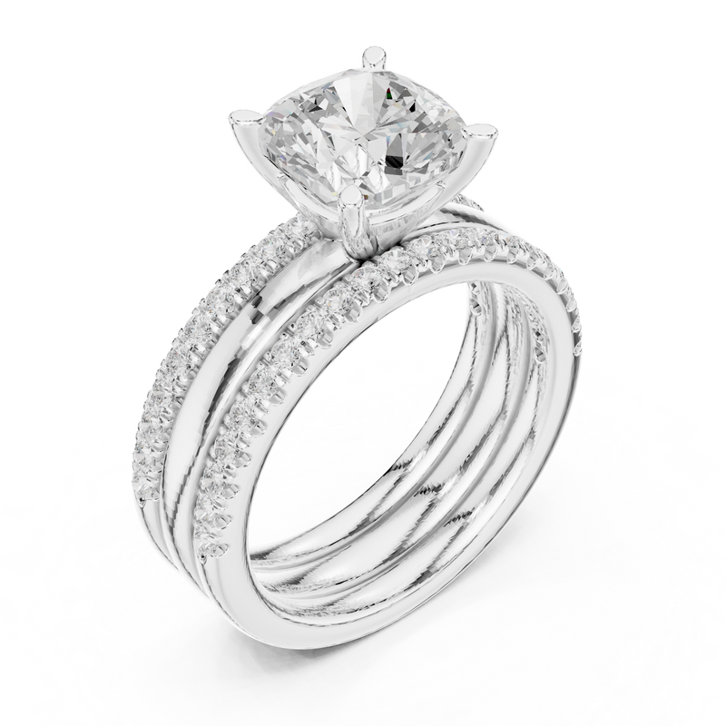 Ladies Ring DDLR-302 - White Gold - Image