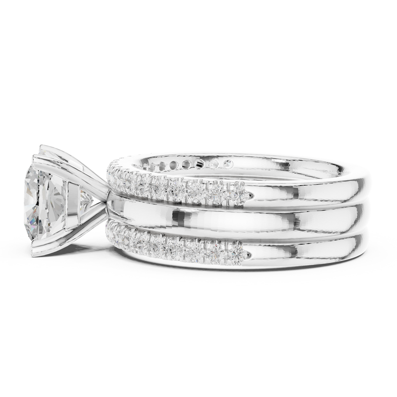 Ladies Ring DDLR-302@7 - White Gold - Image