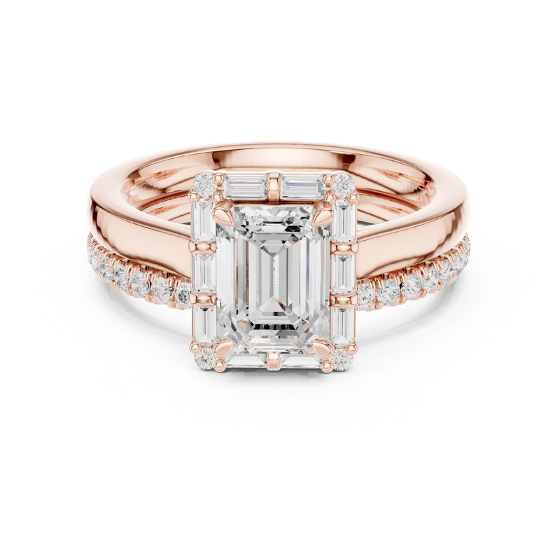 Ladies Ring DDLR-303@7 - Rose Gold - Image