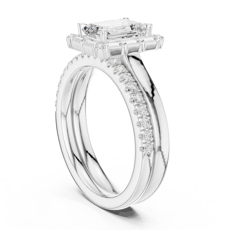 Ladies Ring DDLR-303@7 - White Gold - Image
