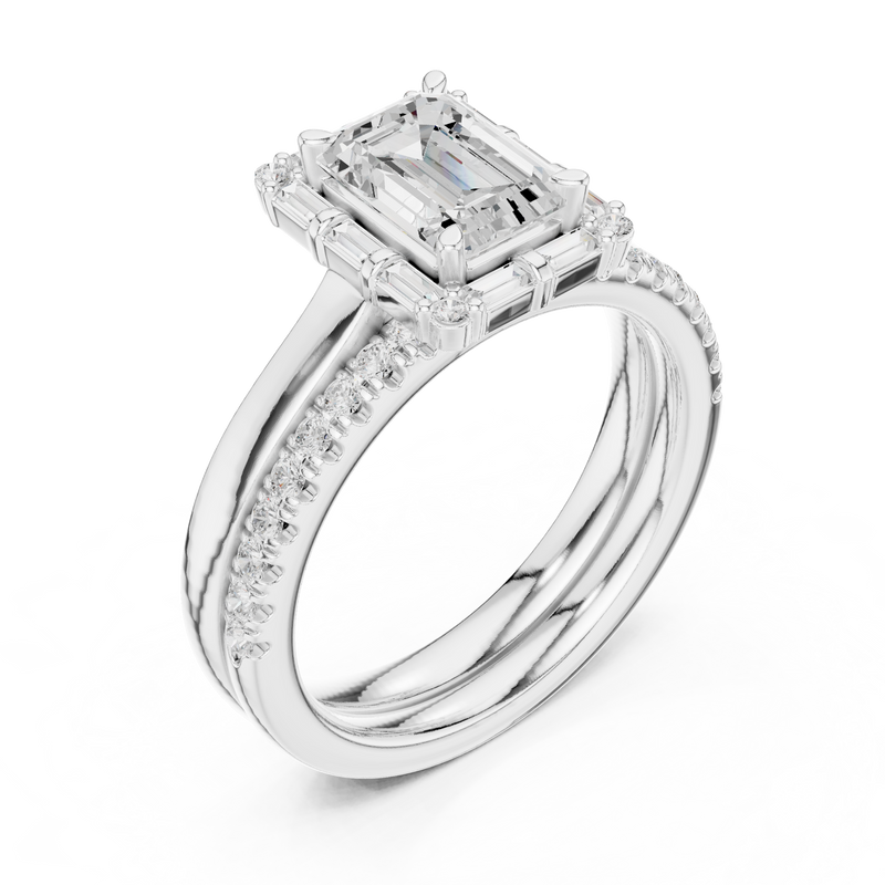 Ladies Ring DDLR-303@7 - White Gold - Image