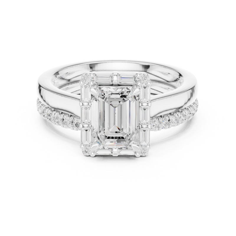 Ladies Ring DDLR-303@7 - White Gold - Image