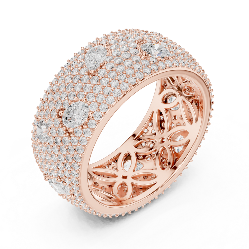 Ladies Ring DDLR-304@7 - Rose Gold - Image