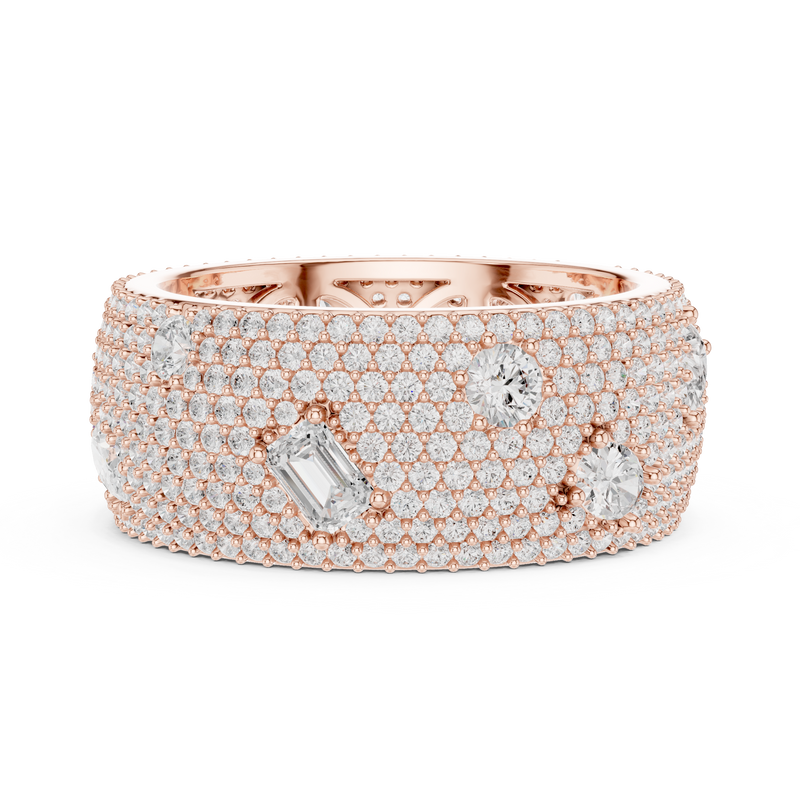Ladies Ring DDLR-304@7 - Rose Gold - Image