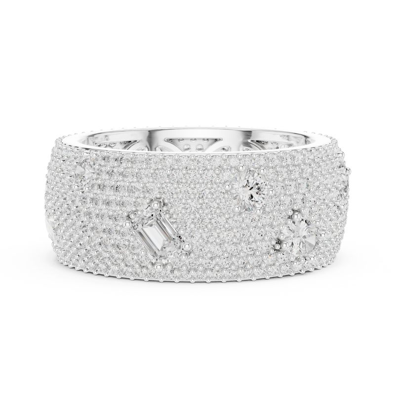 Ladies Ring DDLR-304@7 - White Gold - Image