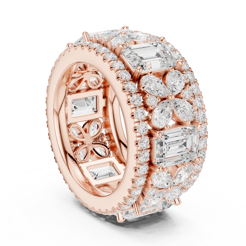 Ladies Ring DDLR-305@7 - Rose Gold - Image