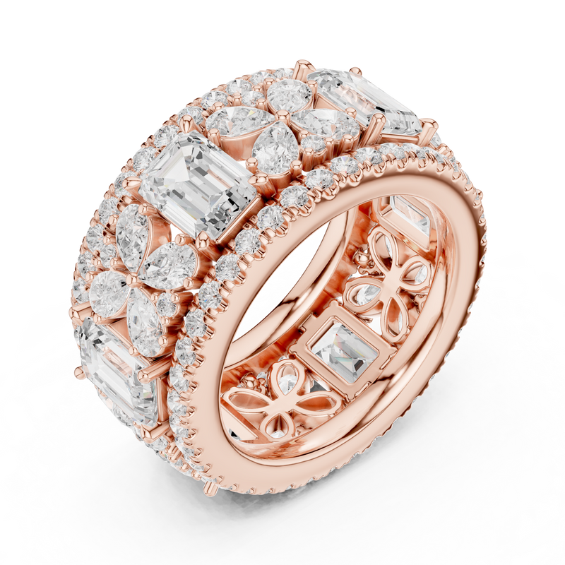 Ladies Ring DDLR-305@7 - Rose Gold - Image