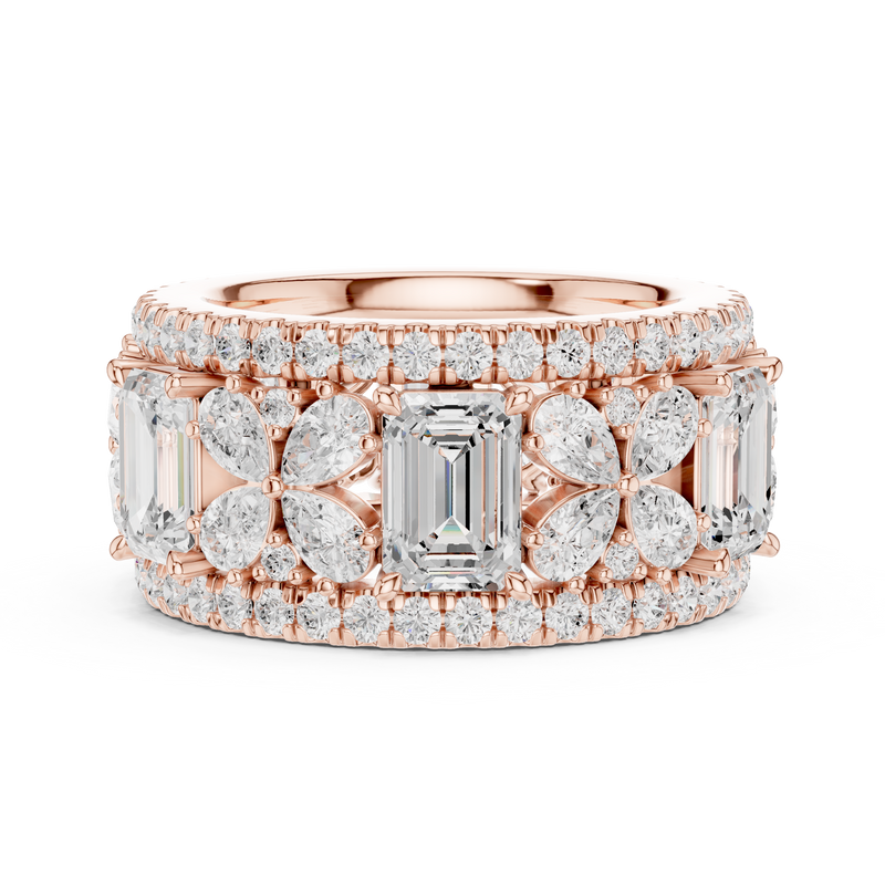 Ladies Ring DDLR-305@7 - Rose Gold - Image