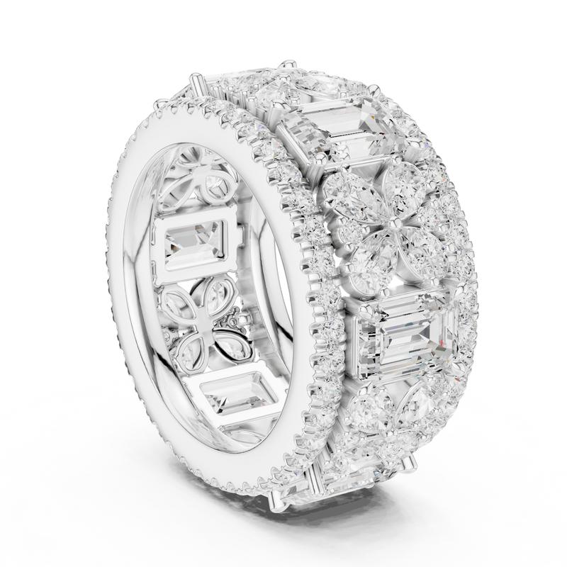 Ladies Ring DDLR-305@7 - White Gold - Image