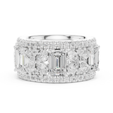 Ladies Ring DDLR-305@7 - White Gold - Image