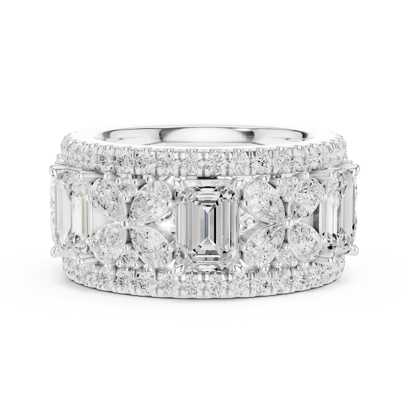 Ladies Ring DDLR-305@7 - White Gold - Image